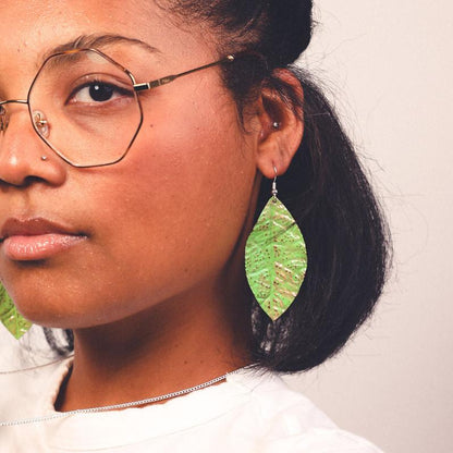 Leafy Green Earrings - Small