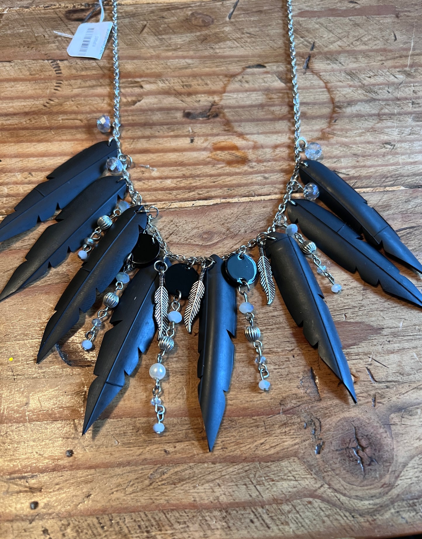 UpCycled Feather Inner Tube Necklace