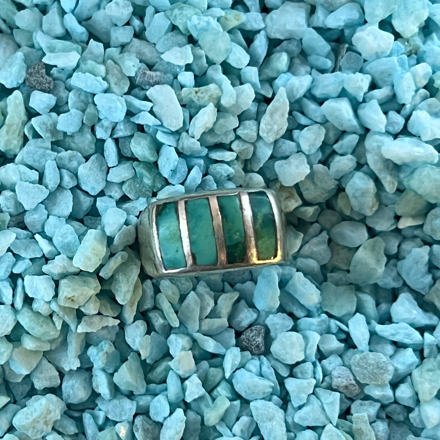 Inlaid Turquoise Band Ring