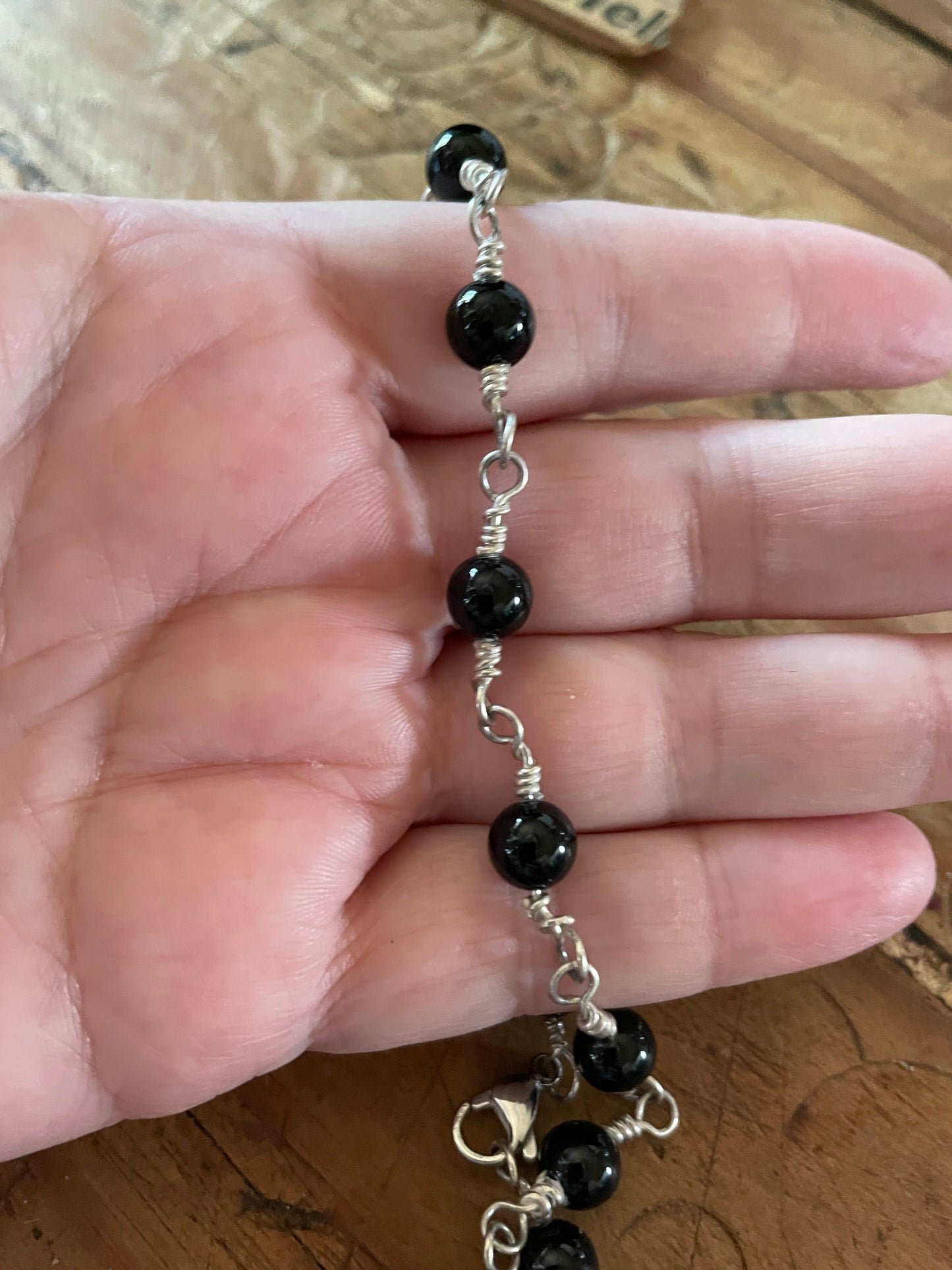 Onyx Sterling Silver Necklace